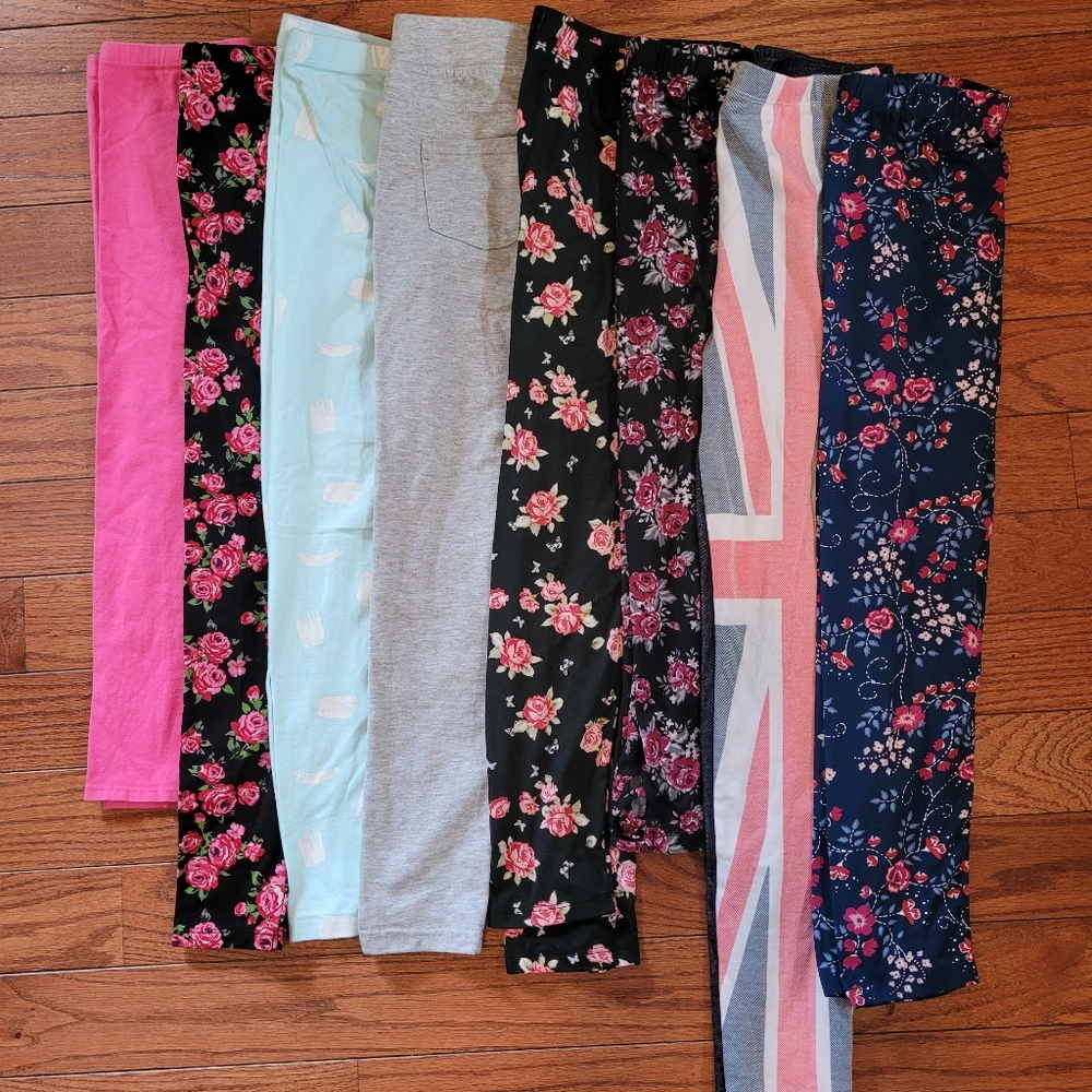 Lot of Girls Leggings 10-12